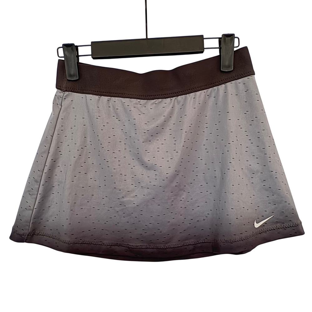 Nike Gray Ombre Tennis Skort L Grunge Fairycore Goth Active Skirt‎ Whimsigoth